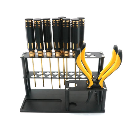 Screwdriver Storage Rack Holder Screwdriver Organizers for Hex Cross Screw Driver RC Tools Kit Organizers 30 Hole Without Tools
