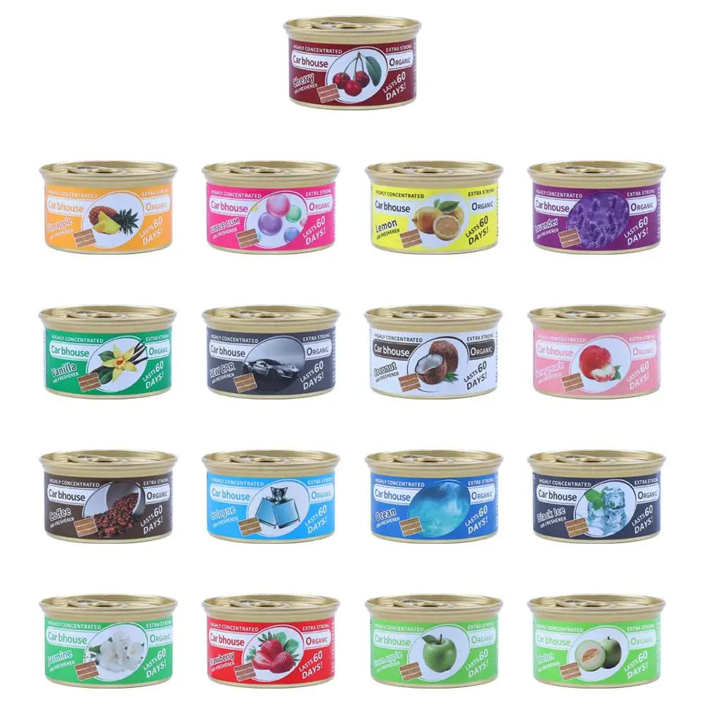 Car Air Fresheners Odor Eliminator Essential Long-Lasting Fragrance Lemon Cherry Ocean Strawberry Cologne Aromatherapy