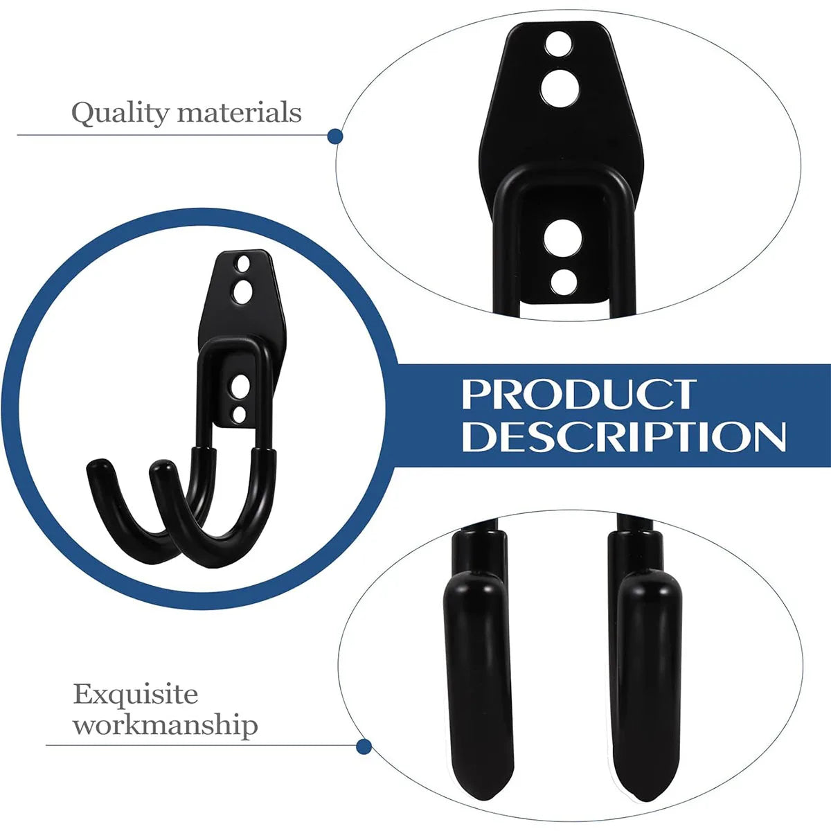 Garage Storage Utility Hooks,Garage Garden Tool Organizer,Hanging Utility Wall Mount Hooks,Heavy Duty Tool Storage Organizer