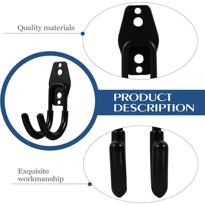 Garage Storage Utility Hooks,Garage Garden Tool Organizer,Hanging Utility Wall Mount Hooks,Heavy Duty Tool Storage Organizer