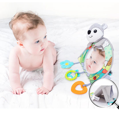 Black White View Back Seat Mirror Baby Car Mirror Safety Seat Headrest Rearview Mirror Baby Facing Rear Ward Car Kids Monitor