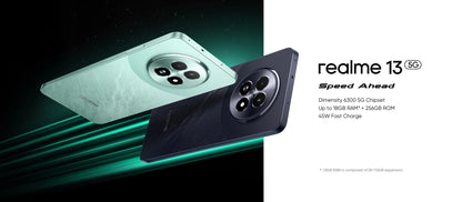 realme 13 5G Smartphone 6.72" 120Hz Display 50MP OIS Camera 120Hz LCD Eye Comfort Display 45W Fast Charge 5000mAh Battery IP64