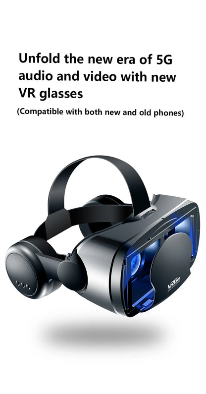 Virtual Reality 3D VR Headset Smart Glasses Helmet for Smartphones Cell Phone Mobile 7 Inches Lenses Binoculars Goggles Devices
