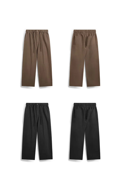 INFLATION Bamboo Cotton Linen  Wide Leg Pants 2024 Spring Summer All-match Casual Mens Trousers