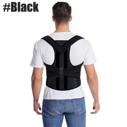 Posture Corrector for Men Women - Adjustable Back Brace for Upper&Lower Back Pain - Lumbar & Shoulder Support to Improve Posture