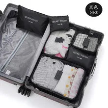 Travel Accessories Large Capacity Waterproof Luggage Clothes Storage Bag  6 Pcs/Set Travel Storage Bag Suitcase Organizer