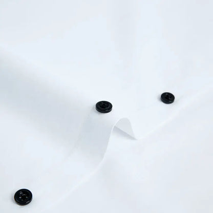 Mens Dress Shirt Long Sleeve Non Iron Fashion Double Layer Business Formal Regular Fit Office Camisa Social Solid Button Shirts