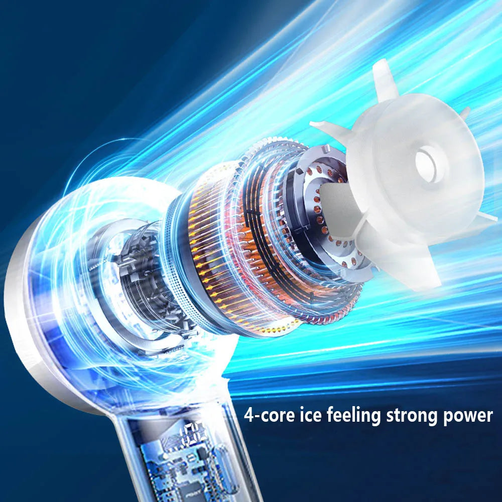 Portable Handheld Fan Small Cooling Fan USB Rechargeable Mute Cooler Handheld Fan Outdoors Mini Turbofan