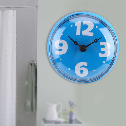 Bathroom Clock Shower Clock Waterproof Suction Wall Window Mirror Bath Shower Clock Bathroom Accessories Waterproof Clock