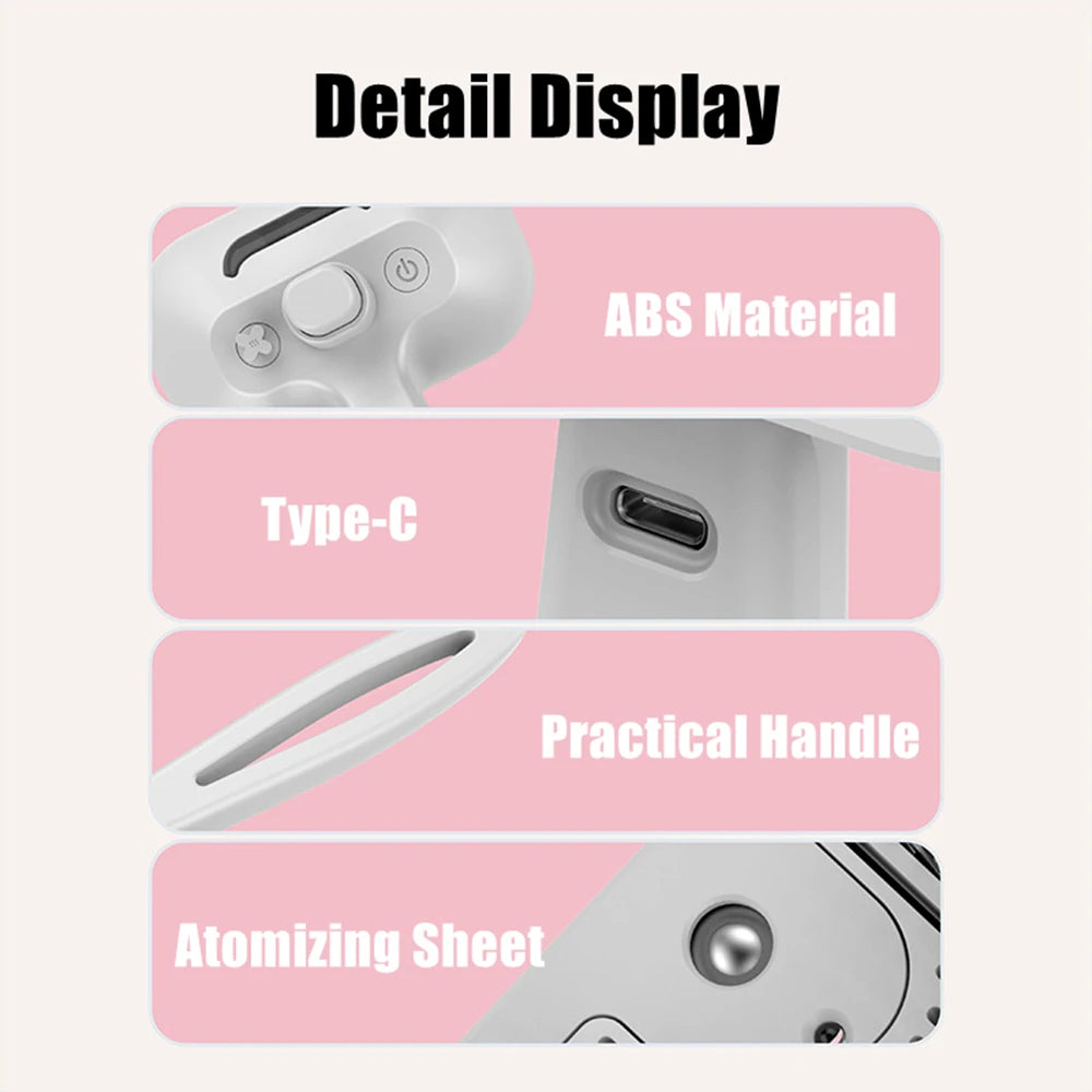 Type-c Rechargeable Pet Spray Disinfection Self-cleaning Comb Pet Massage Comb Steam Brush for Hair Care