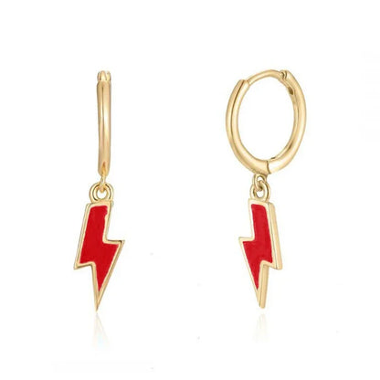 Enamel Earrings Colorful  Chili & Coin Pendant Drop Ear Ring Piercing Pendientes Punk Party Jewelry Modern Women's Earrings 2025