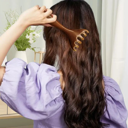 Head Massager Plastic Scalp Massage Gua Sha Head Relax Relief Stress Improve Sleep Scalp Scraping Massager Body Massage Tool