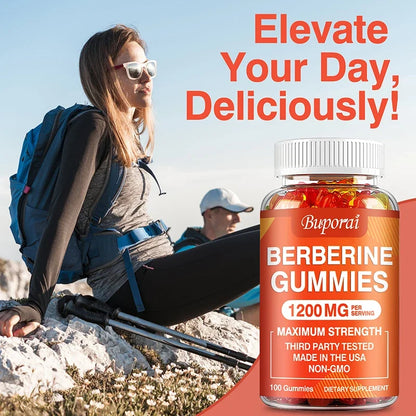 Berberine Gummies - Promotes Healthy Cholesterol and Aids Cardiovascular Function Gastrointestinal Function Antioxidant