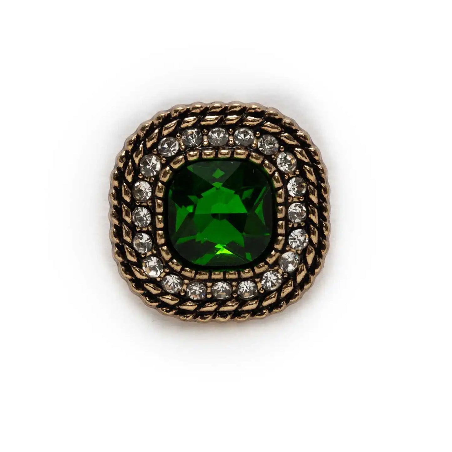 5pcs Rhinestones Retro Metal Shank Button Sewing Home Clothing Handmade Crafts Accessories Decor 18-25mm