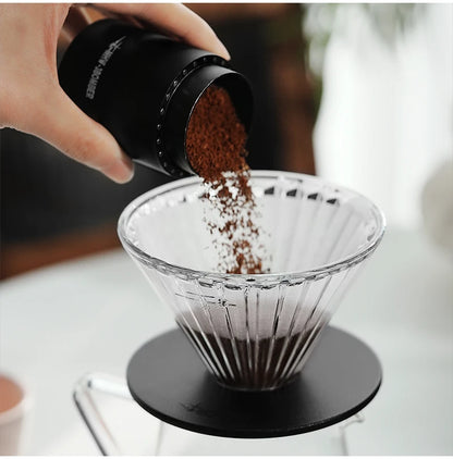 MHW-3BOMBE Pour Over Coffee Dripper Glass Coffee Dripper Coffee Filter Cup Reusable Coffee Drip Filter Cone Coffee Maker