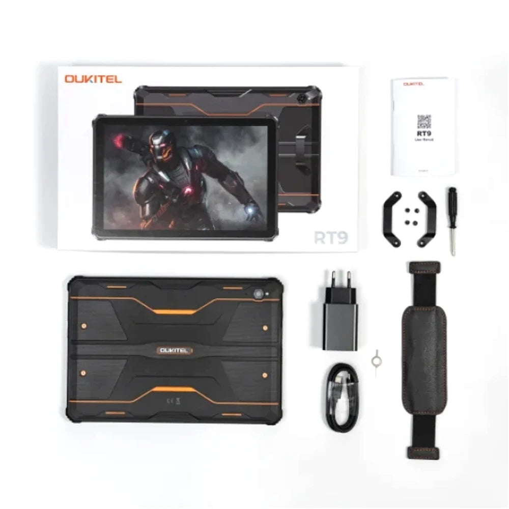 Oukitel RT9 4G Rugged Tablet 10.1" HD Display 24GB RAM 256GB Waterproof Tablet 11000mAh Battery Android 14.0 Tablet PC