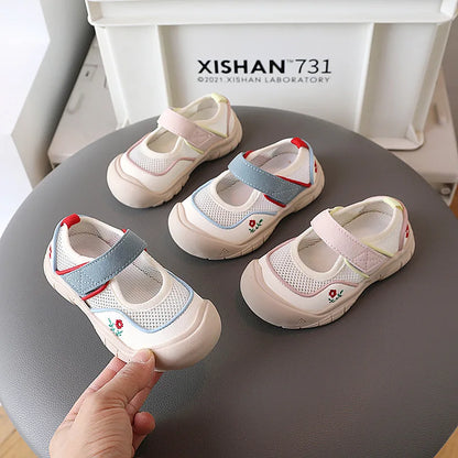 Kids mesh sneaker Anti-slip Sandal Toddler Boy Sports Shoe Girl Children Breathable Beach Sandal Soft Bottom sports casual Shoes