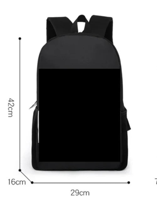 HOT 3PC-SET Sonic Backpack Primary and Secondary School School Bags  Anime Cartoon School Bags Best Gifts for Kids Mochila