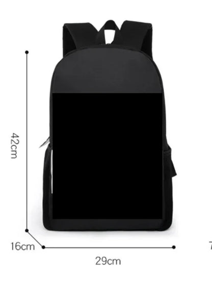 HOT 3PC-SET Sonic Backpack Primary and Secondary School School Bags  Anime Cartoon School Bags Best Gifts for Kids Mochila