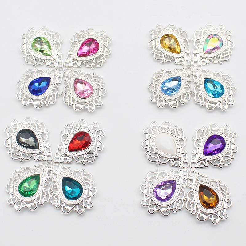 10 pieces of new crystal sewing accessories, sewing accessories, decorations, artificial accessories, used to decorate the party