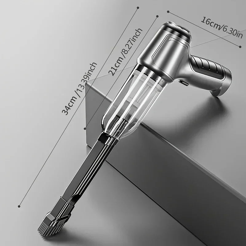 2024 12000Pa Wireless Hand-Held Vehicle Vacuum Handheld Mini Portable Robot Cleaner For Car Home Desktop Keyboard Cleaning