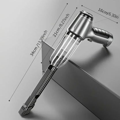 2024 12000Pa Wireless Hand-Held Vehicle Vacuum Handheld Mini Portable Robot Cleaner For Car Home Desktop Keyboard Cleaning