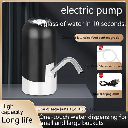5 Gallon Water Bottle Dispenser USB Charging Automatic Drinking Water Pump Portable Electric Water Dispenser Water Bottle Switc