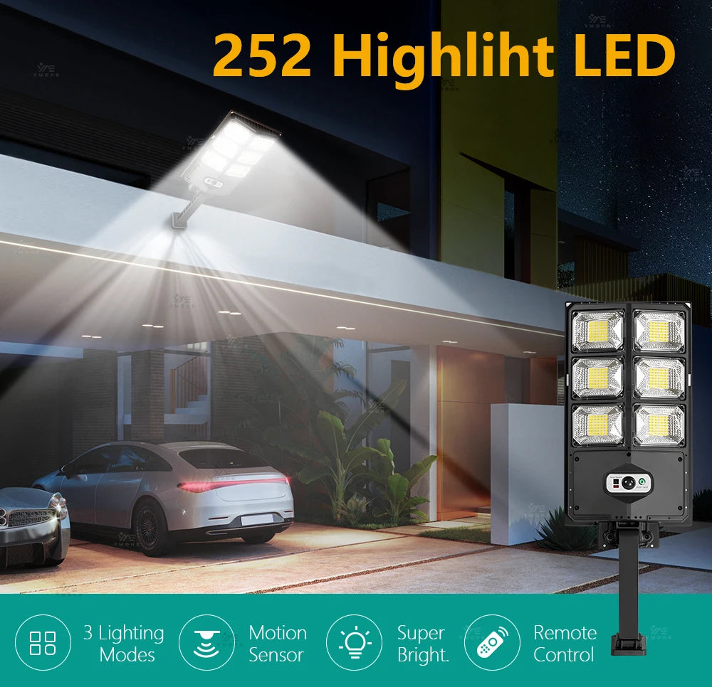 Smart Motion Sensor Wall Lights Outdoor Solar Lamp Garage Lamp Balcony Courtyard Decoration Porch Light Roadside Security Lights