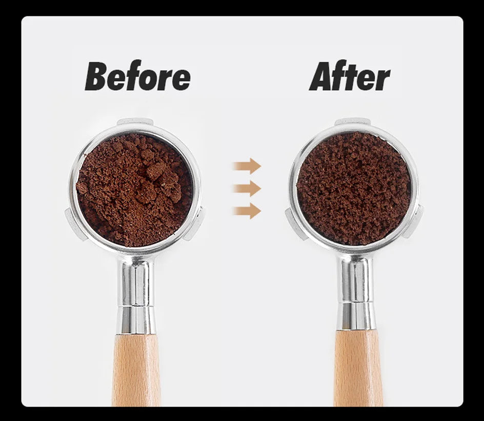 Espresso Coffee Stirrer Coffee Stirring Tool Coffee Powder Stirrer Needle Distributor Wood Handle Barista Hand Distribution Tool