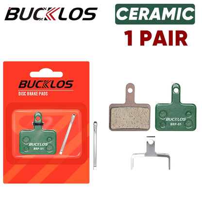 BUCKLOS Ceramic Hydarulic Disc Brake Pads For SHIMANO B01S B05S 1/2/4/6/8/10Pair MTB Brake Pad Wear-resistant Disc Brake Pads