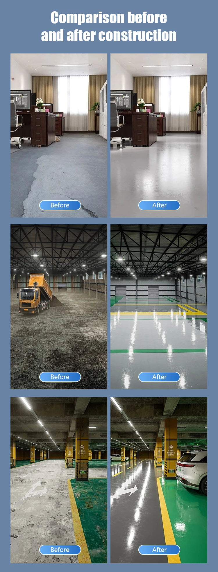 Floor paint water-based indoor and outdoor household floor paint waterproof coating plant floor wear-resistant leveling paint