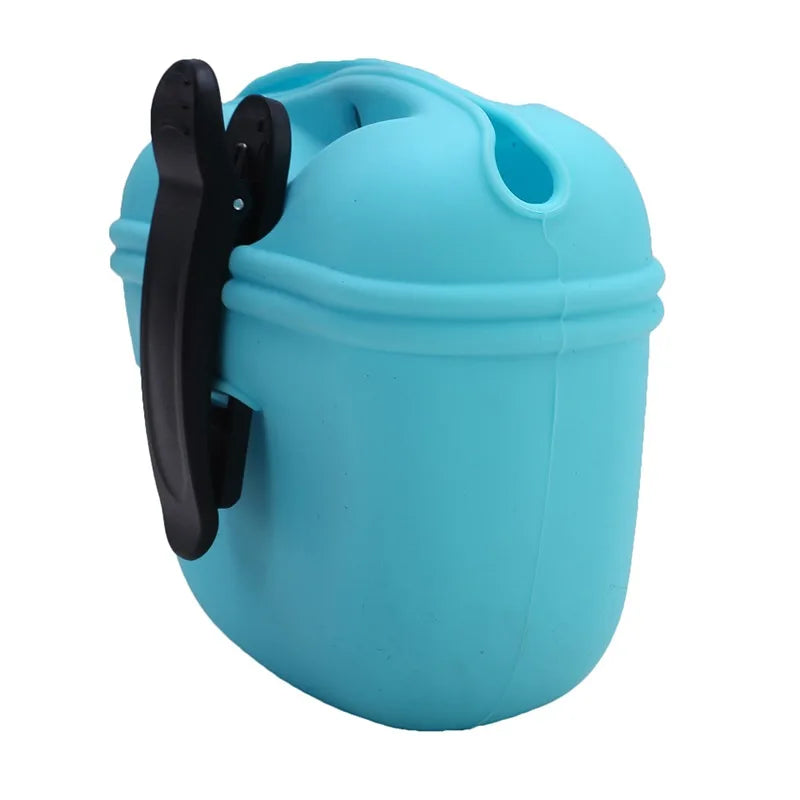 Silicone Dog Treat Bag Outdoor Feeder Puppy Snack Pouch Food Reward Storage Bag Pet Portable Dog Training Waist Bag