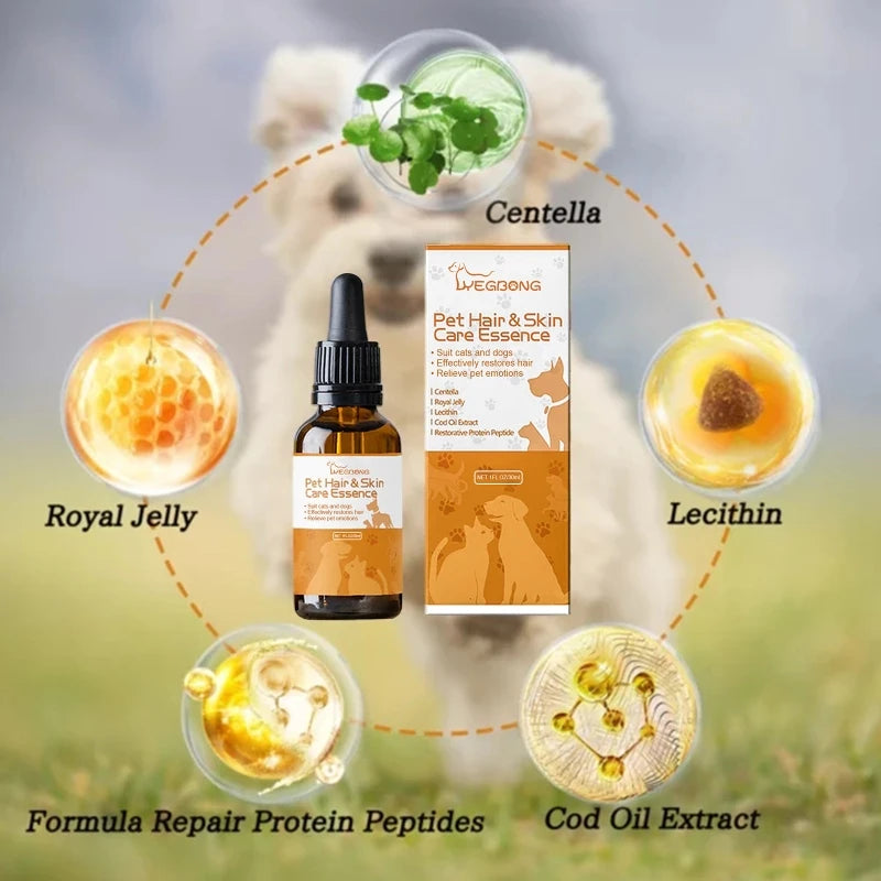 Pet Hair&Skin Care Essence Dog Hair Serum Pet Hair Serum Pet skin Repair Essence