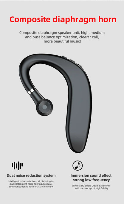 Wiereless5.0 Bluetooth Headset HandsFree Wireless Business Headset Driver Call Sports Headset for Huawei Xiao