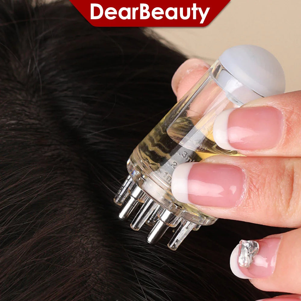 Scalp Applicator Liquid Comb for Hair Scalp Treatment Essential Oil Guiding Massager Brush Hair Growth Serum Oil Apply Device