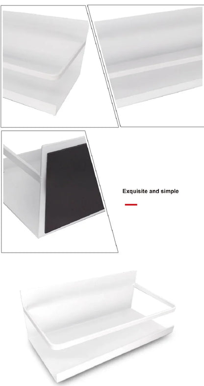 Hanging Refrigerator Organizer Magnetic Shelf Fridge Seasoning Storage Holder Wall Hanger Organizer Condiments Rack Kitchen Tool