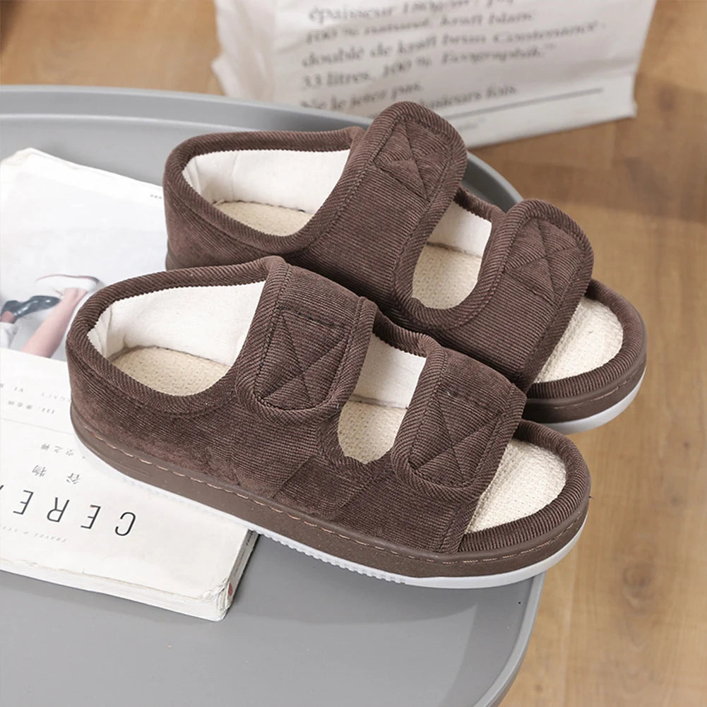 Diabetic Sandals Open Toe Diabetic Slippers Adjustable Walking Sandals Breathable Orthopedic Footwear for Women and Men