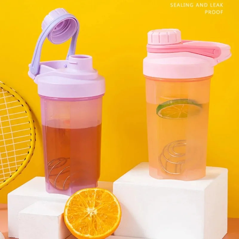 500ML Blender Shaker Bottle with Scale Protein Shakes Leakproof for Powder Workout Gym Sport Mixing Cup Water Bottle