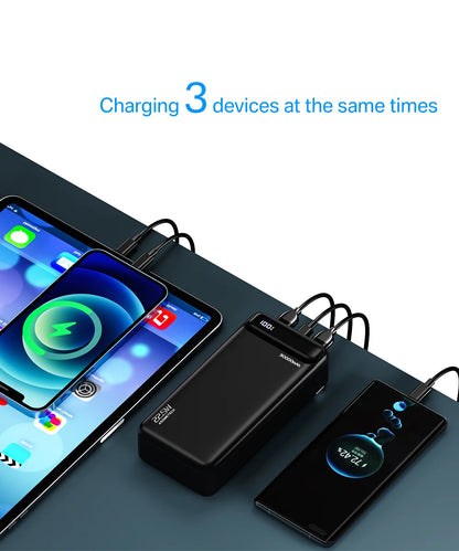 Power Bank 20000mAh 22.5W SCP Portable Charger Powerbank 10000 mAh External Battery PD 20W Fast Charging For iPhone 13 Xiaomi mi