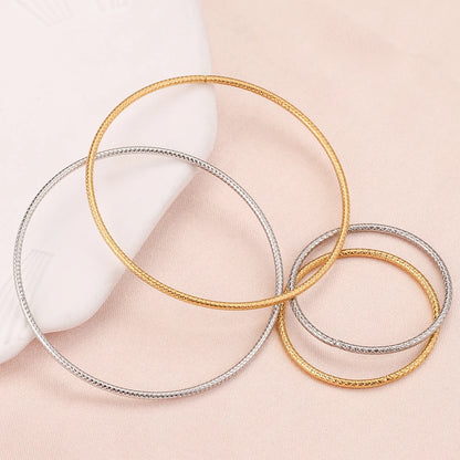 10pcs 30/50mm Round Stainless Steel Jump Rings Gold-Plate Twisted Closed Ring for DIY Jewelry Making Earring Accessories