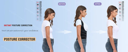 Back Brace Posture Corrector for Women and Men Adjustable Shoulder Straightener Full Back Lumbar Support Belt Lower Pain Relief