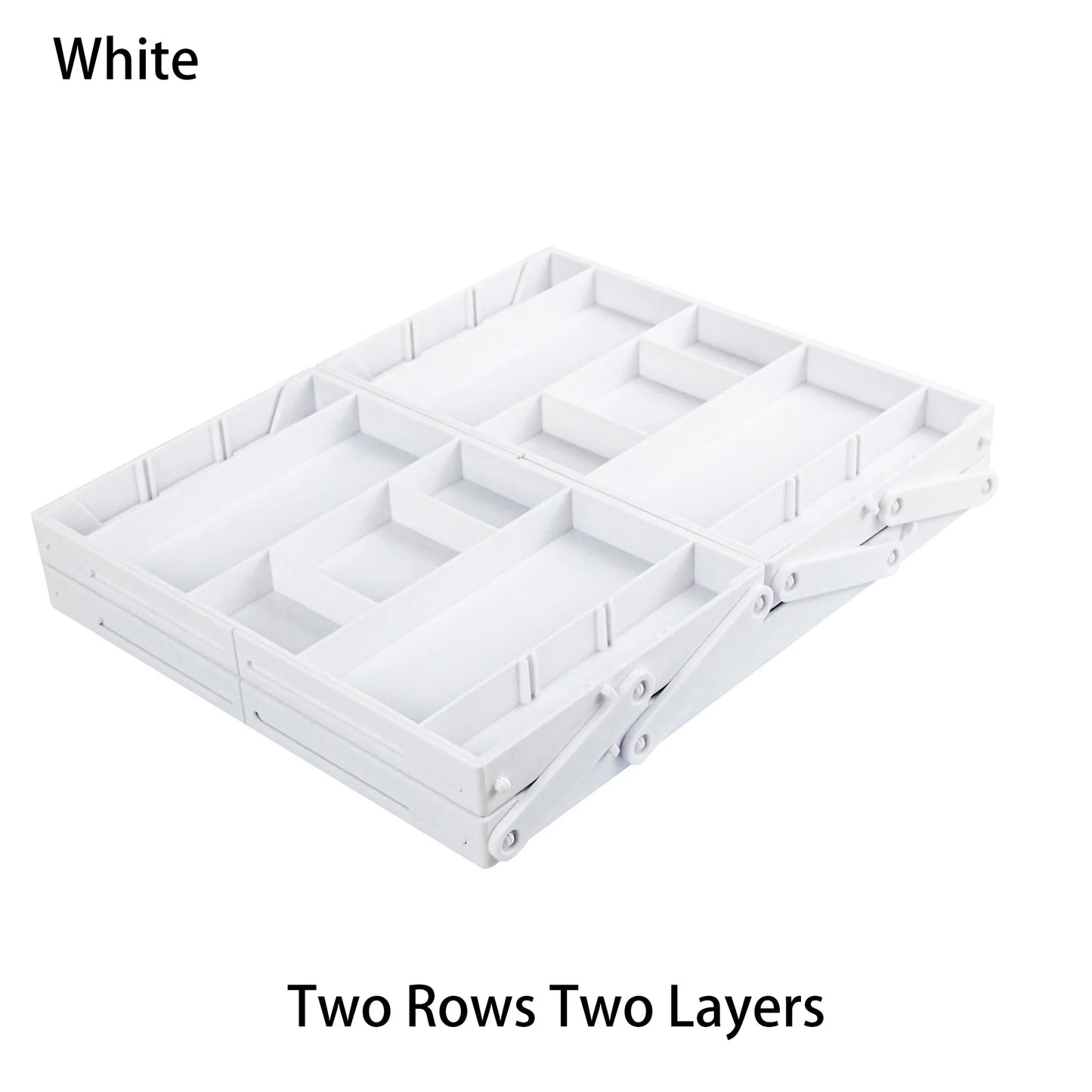 2/3 Tier Drawer Organizer Multi Level Collapsible Expandable Desk Organizer Trays for Office Supplies, Kitchen Gadgets Utensils