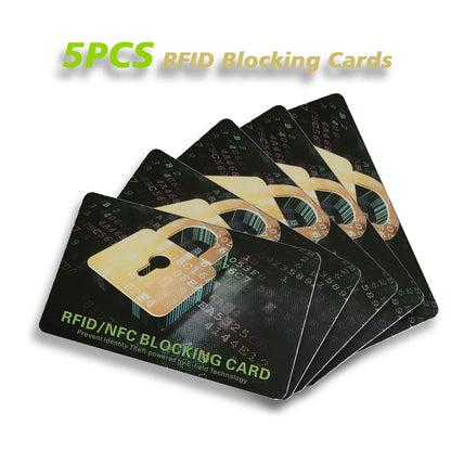 1Pc RFID Blocking Cards Contactless NFC Debit Credit Card Passport Protector Blocker Set Smart Anti-theft Design Perfectly Fits