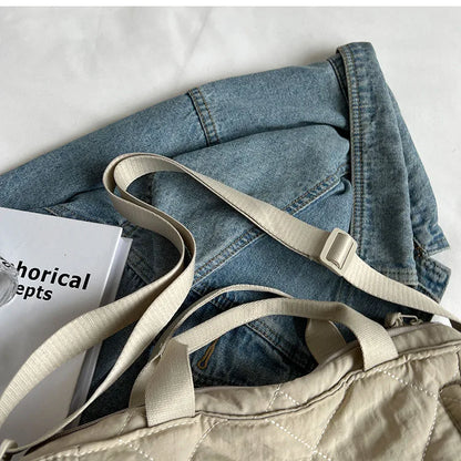 Large capacity Tote Bags for Women Shoulder Side Bag Fashion Space cotton Shopper Shopping Bags cute Ladies Totes 2022 Winter