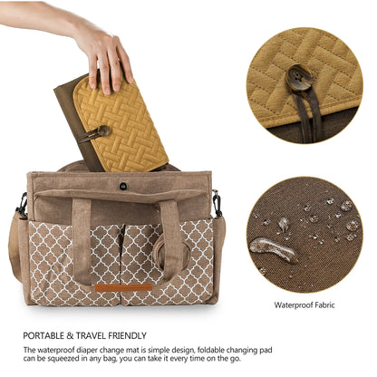 Portable Multifunction Foldable Waterproof Changing Pad Newborn Baby Diaper Changing Mat Changing Pads