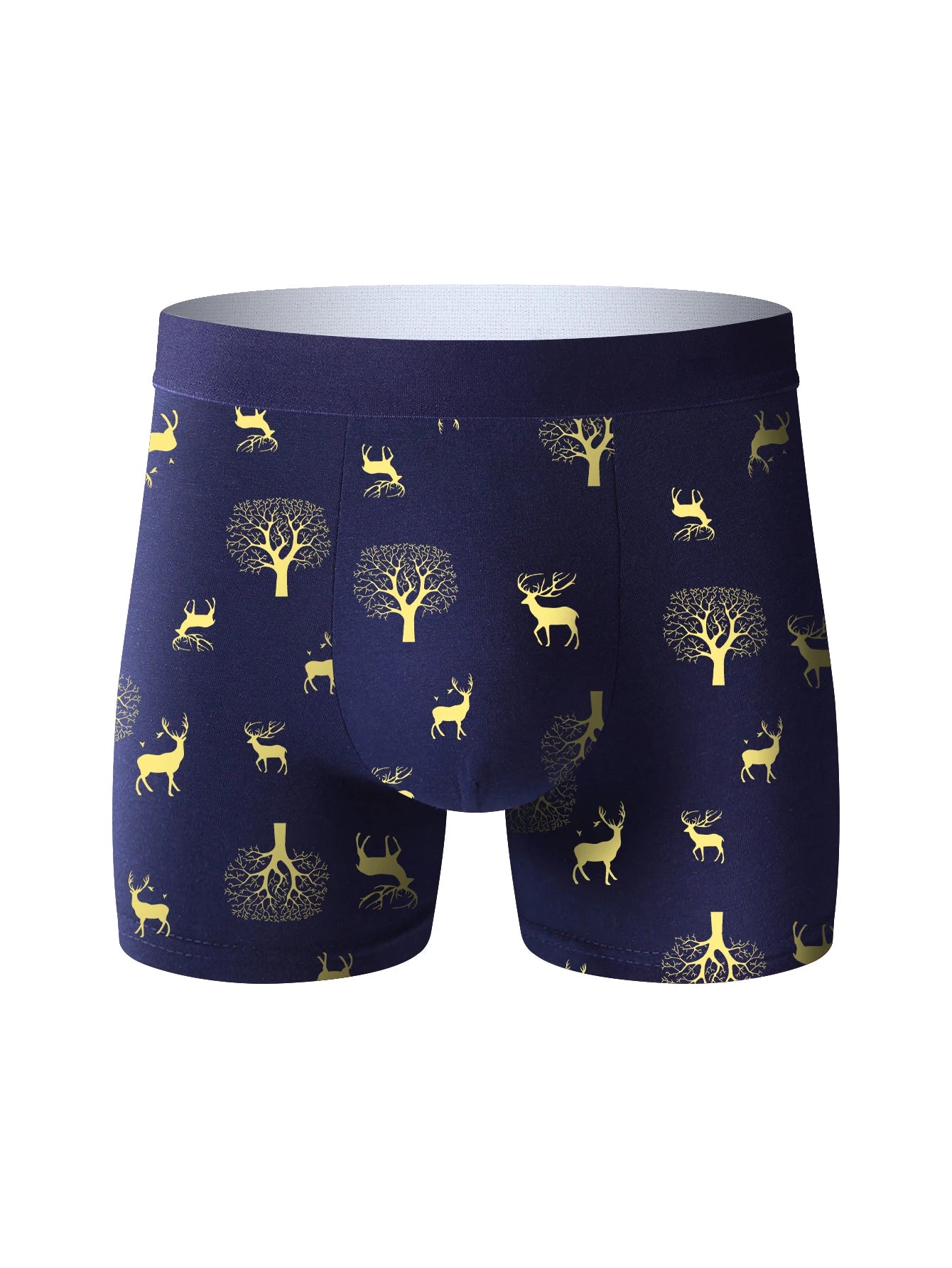 4pcs Men's Underwear Sports Fitness Boxer Briefs Breathable and Comfortable Long Panties Athleisure Fashion Long Panties