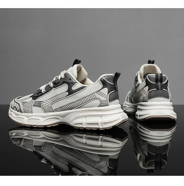 Sneakers Women Trends  Platform Shoes Lightweight Outdoor Sports Shoes Breathable Running Shoes Lace Up Casual