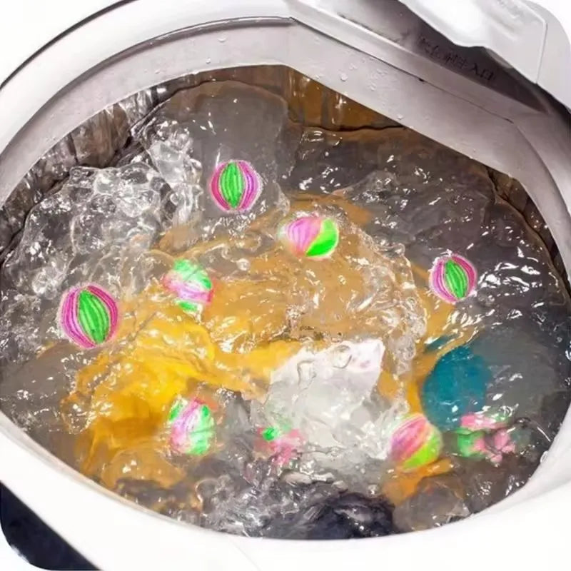 6PCS Pet Hair Remover for Laundry Lint Remover Washing Balls Reusable Dryer Nylon Balls Dogs Cats Hair Lint Remover for Laundry