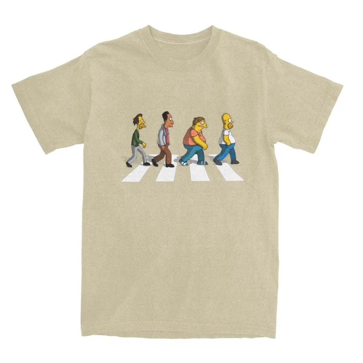 Mens T Shirt Simpsons DAD Sidewalk T-Shirts Fashion Summer Tees Aesthetic Design Cotton Clothing Gift