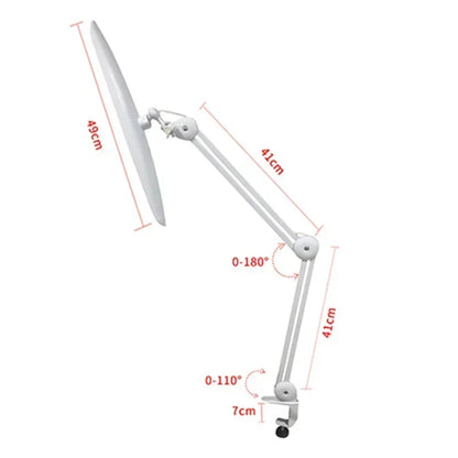 LED Task Lamp,24W Super Bright Desk Lamp,117 Pcs SMD LED,4 Level Brightness,Dimmable,Task LED Light for Home,Office,Workbench